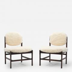 European Easy Chairs Upholstered in Sheepskin Europe ca 1950s - 3130612