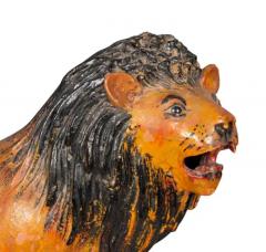 European Glazed Terracotta Figure of a Lion - 4137374