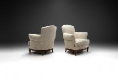 European Lounge Chairs with Sculpted Wooden Legs Europe ca 1950s - 2854252