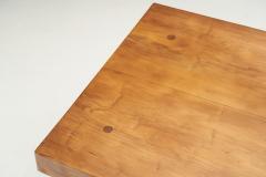 European Low Oak Coffee Table Europe ca 1950s - 2752646