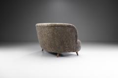 European Mid Century Upholstered Crescent Sofa Europe ca 1950s - 2383784