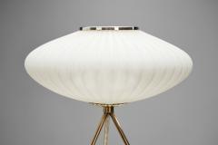 European Modern Tripod Table Lamp with Opal Glass Shade Europe 1960s - 3142697
