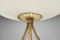European Modern Tripod Table Lamp with Opal Glass Shade Europe 1960s - 3142701