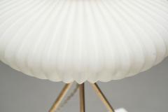 European Modern Tripod Table Lamp with Opal Glass Shade Europe 1960s - 3142702