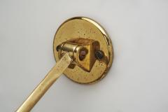 European Modern Wall Sconces in Brass Bubble Glass Europe ca 1950s - 3159542