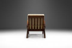 European Oak Deck Chair with Adjustable Backs Europe ca 1960s - 3213275