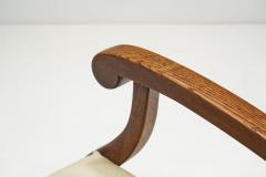 European Oak Deck Chair with Adjustable Backs Europe ca 1960s - 3213280