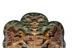 European Painted Wood Coat Of Arms - 4139202