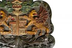 European Painted Wood Coat Of Arms - 4139205