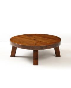 European Pine Monumental Coffee Table France c 1960 - 3813763