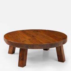 European Pine Monumental Coffee Table France c 1960 - 3817739