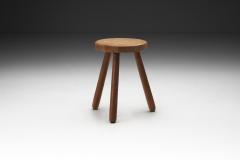 European Solid Wood Tripod Stool Europe ca 1950s - 2807640