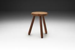European Solid Wood Tripod Stool Europe ca 1950s - 2807641