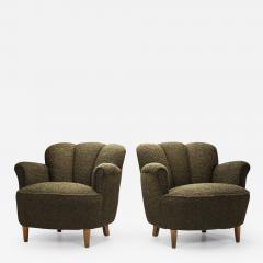 European Upholstered Art Deco Lounge Chairs Europe 1930s - 3388306