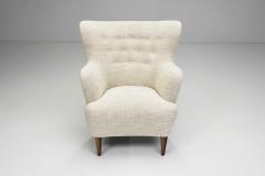 European Upholstered Lounge Chair Europe ca 1950s - 2550503