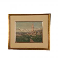 European View Pastel circa 1910 Italy - 3430762