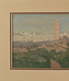 European View Pastel circa 1910 Italy - 3430765
