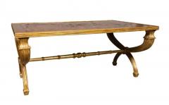 European Walnut And Giltwood Coffee Table - 4145179