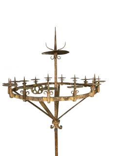 European Wrought Iron Torch re - 3768682