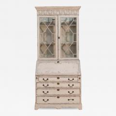 European two part vitrine cabinet with fine carvings circa 1790 - 4454548