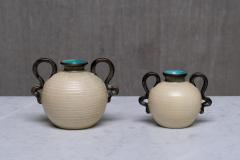 Eva Jancke Bj rk Pair of Eva Jancke Bj rk Ceramic Vases in Two Sizes Bo Fajans Sweden 1930s - 4334459