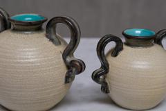 Eva Jancke Bj rk Pair of Eva Jancke Bj rk Ceramic Vases in Two Sizes Bo Fajans Sweden 1930s - 4334469