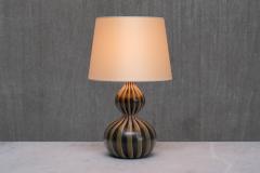 Eva Johannes Andersen Eva Johannes Andersen Hand Painted Ceramic Table Lamp Denmark 1950s - 4718870