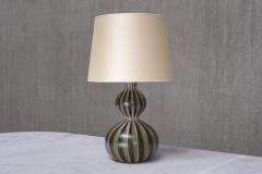Eva Johannes Andersen Eva Johannes Andersen Hand Painted Ceramic Table Lamp Denmark 1950s - 4718874