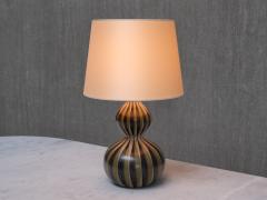 Eva Johannes Andersen Eva Johannes Andersen Hand Painted Ceramic Table Lamp Denmark 1950s - 4718877
