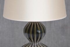 Eva Johannes Andersen Eva Johannes Andersen Hand Painted Ceramic Table Lamp Denmark 1950s - 4718878