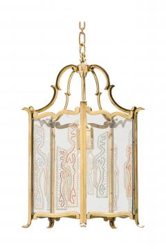 Eva Petric Eva Petric Brass Lobmeyr Lantern with Engraved Idrija Lace Art Piece 2024 - 4274929