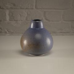 Eva St hr Nielsen Saxbo Vase in Blue Hare s Fur Glaze Denmark 1930 1949 - 4638979