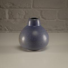 Eva St hr Nielsen Saxbo Vase in Blue Hare s Fur Glaze Denmark 1930 1949 - 4638981