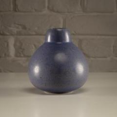 Eva St hr Nielsen Saxbo Vase in Blue Hare s Fur Glaze Denmark 1930 1949 - 4638982