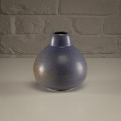 Eva St hr Nielsen Saxbo Vase in Blue Hare s Fur Glaze Denmark 1930 1949 - 4638983