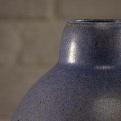 Eva St hr Nielsen Saxbo Vase in Blue Hare s Fur Glaze Denmark 1930 1949 - 4638985