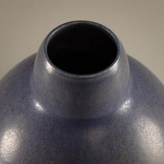 Eva St hr Nielsen Saxbo Vase in Blue Hare s Fur Glaze Denmark 1930 1949 - 4638987