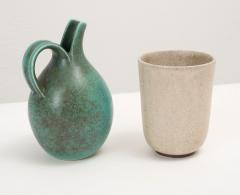 Eva St hr Nielsen Stoneware Split Pitcher by Eva St hr Nielsen for Saxbo circa 1950 - 3814408