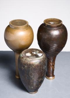 Evan Jensen Set of three Evan Jensen bronze vases - 2377458