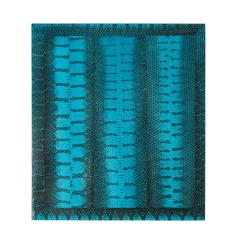 Evan Lobel Lobel Originals 2 Tier Side Table in Exotic Blue Snake Skin New  - 2104095