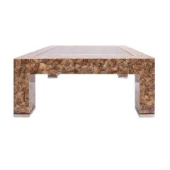 Evan Lobel Lobel Originals Nautilus Coffee Table In Lacquered Shells and Steel Sabots - 1171515