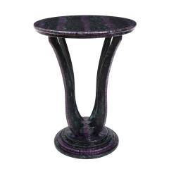 Evan Lobel Lobel Originals Pedestal Side Table in Exotic Snake Skin New  - 2103924