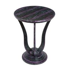 Evan Lobel Lobel Originals Pedestal Side Table in Exotic Snake Skin New  - 2103925