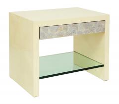 Evan Lobel Pair of Pearl Front Bedside Tables by Evan Lobel for Lobel Originals - 182461