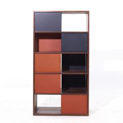 Evans Clark Evans Clark for Glenn of California Mid Century Walnut Room Divider Bookshelf - 4152320