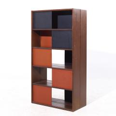 Evans Clark Evans Clark for Glenn of California Mid Century Walnut Room Divider Bookshelf - 4152321
