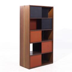 Evans Clark Evans Clark for Glenn of California Mid Century Walnut Room Divider Bookshelf - 4152322
