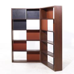 Evans Clark Evans Clark for Glenn of California Mid Century Walnut Room Divider Bookshelf - 4152328