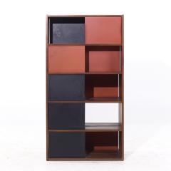 Evans Clark Evans Clark for Glenn of California Mid Century Walnut Room Divider Bookshelf - 4152329