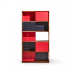 Evans Clark Evans Clark for Glenn of California Mid Century Walnut Room Divider Bookshelf - 4585499